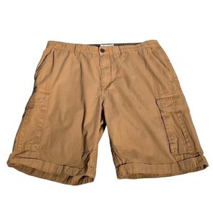 Cactus Man Ricky Singh Mens Cargo Shorts S 36 Brown Cotton Twill Utility 9in.774